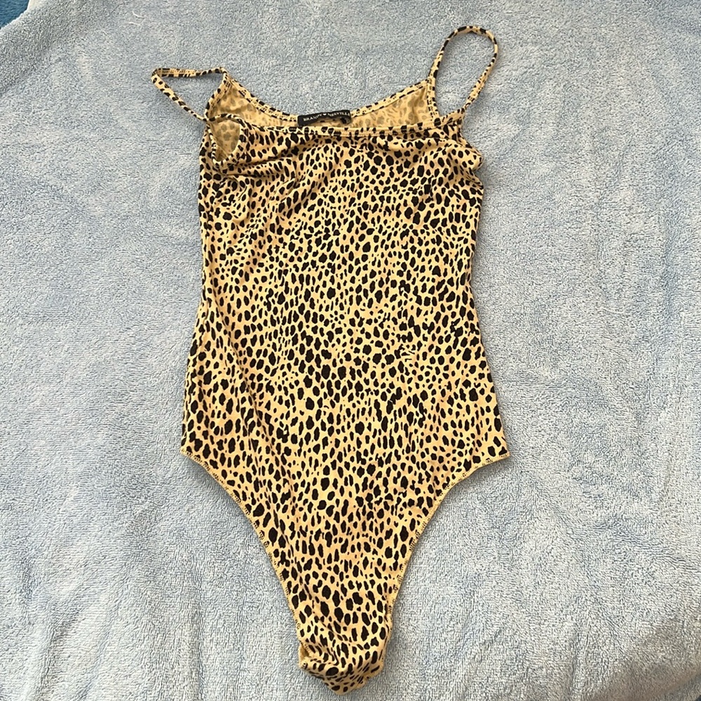 Brandy Melville Cheetah Print Body Suit Top